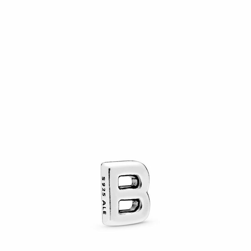 Pandora Letter B Petite Locket Charm Ireland - Sterling Silver - 431782EOR